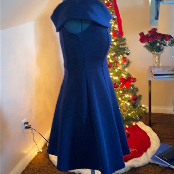 Blue off the shoulder dress - Picture 4 of 6